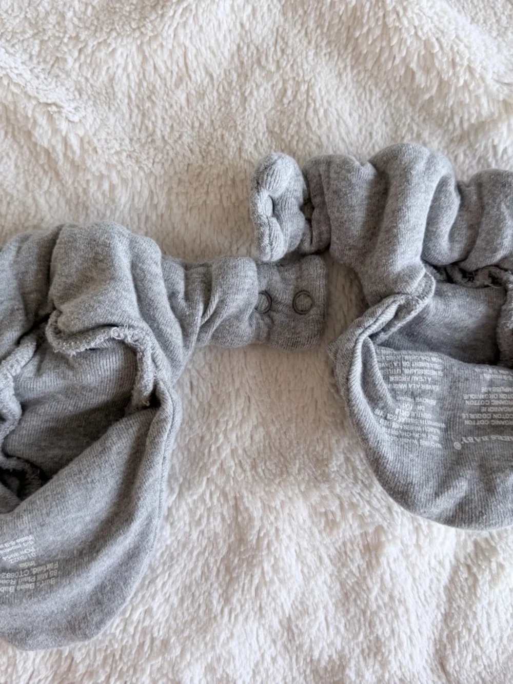 Burt’s Bees Baby Soft Knit Gray Booties